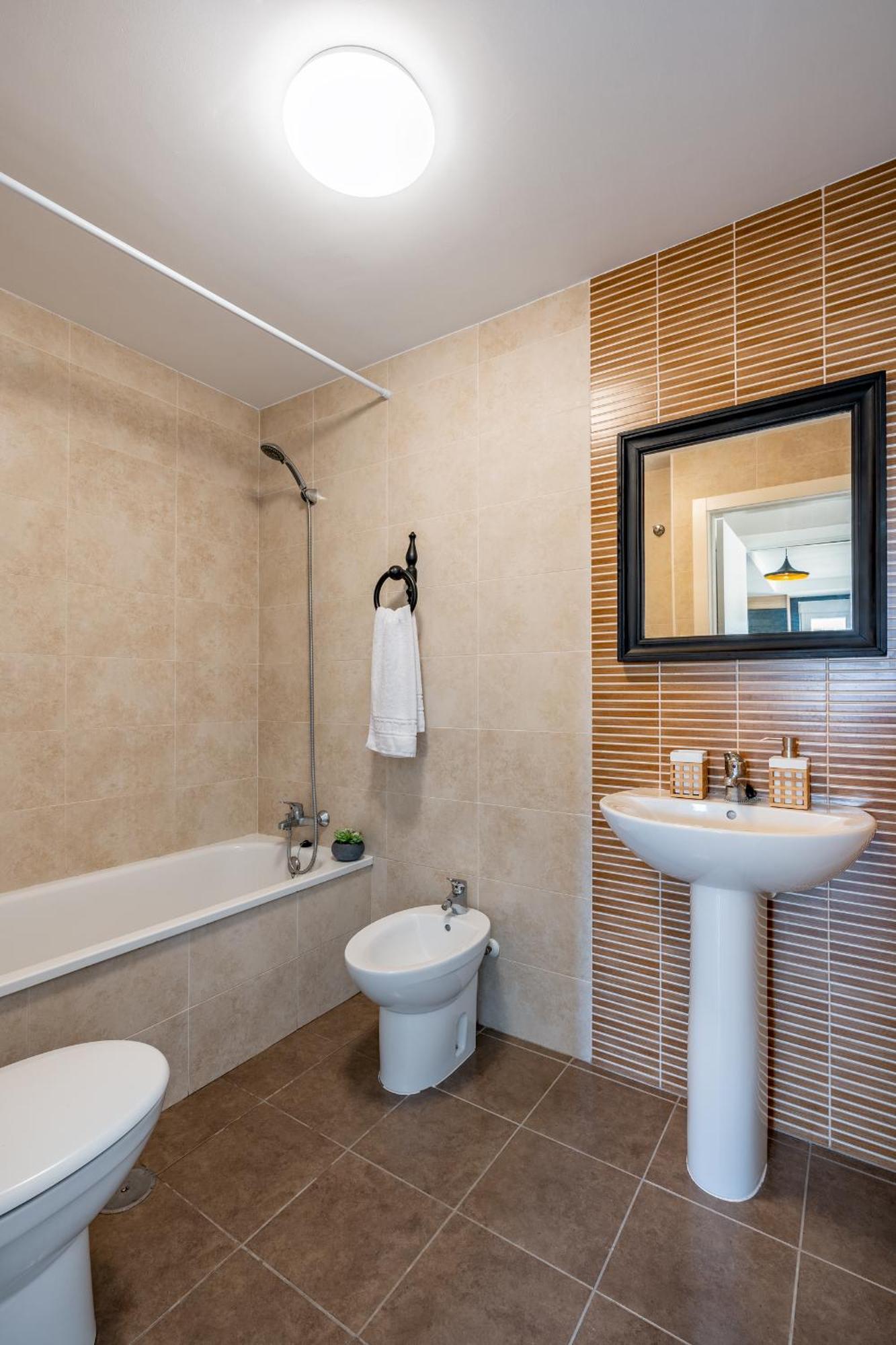 Bonito Apartamento En La Playa Con Piscina ตอร์เรนูเอวา ภายนอก รูปภาพ